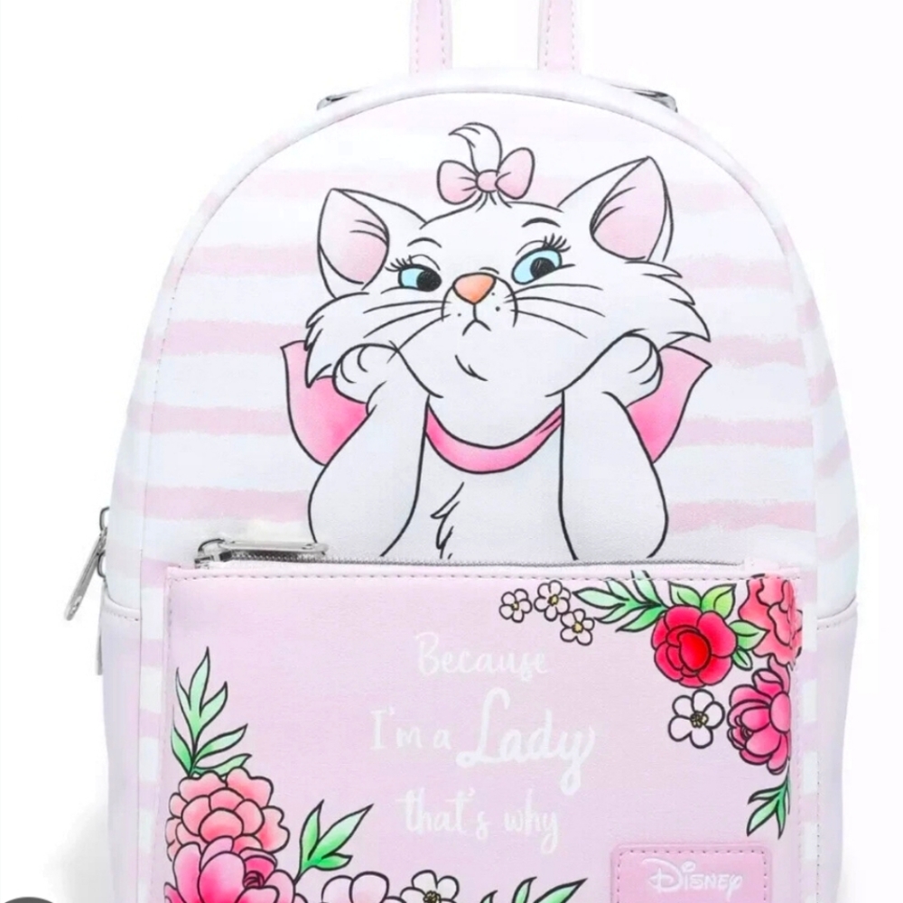 Disney Loungefly Marie Aristocats Backpack Purse